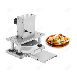 Máquina profesional para hacer pan árabe, máquina para aplanar masa de Pizza, máquina para aplanar masa de Tortilla, máquina para aplanar masa