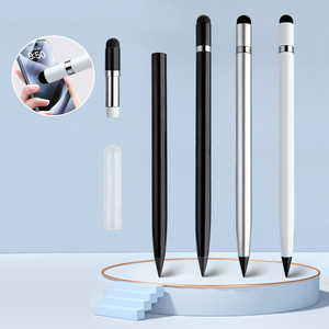 قلم ستايلس معدني دائم <span class=keywords><strong>2</strong></span> في 1 للكتابة والرسم والرسم البياني، قلم صديق للبيئة يمكن تخصيص شعاره - Product Image 2