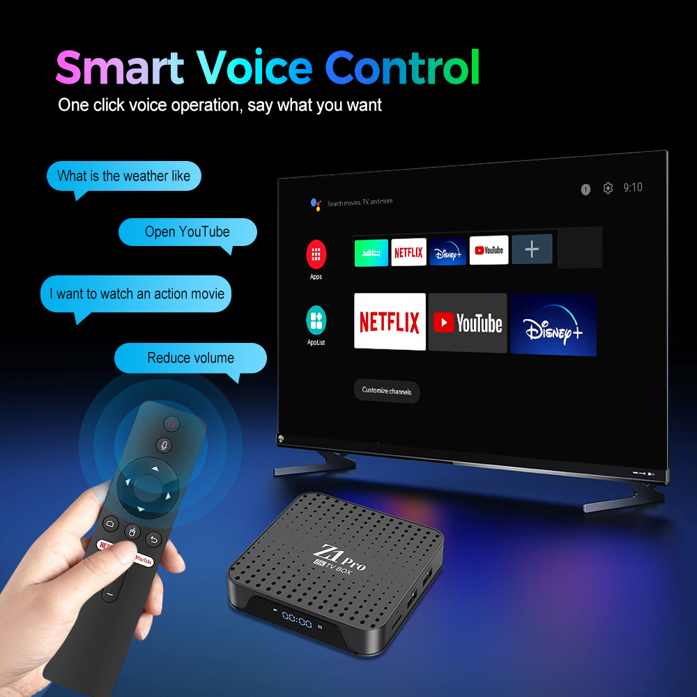その他 Android TV box Z1 Max TV Box Android 15 iptv Allwinner H618 Quad Core 4G 5G