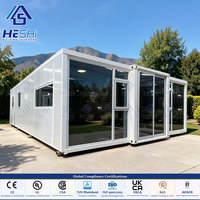 Casa Contenedor Prefabricada Expandible de 20 y 40 Pies, Lista para Usar, con 1, 2, 3, 4 o 5 Dormitorios, Cocina Plegable, Casa Pequeña Tipo Villa