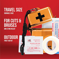 Mini trousse de premiers soins SOS tout usage 30 pièces compacte abordable préparation aux urgences avec assortiment de premiers soins pour la maison, le voyage