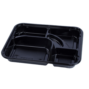 Box 4 Compartments Bento Food Grade PP Plastic Microwave Disposable Lunch Box With Lid 4 Compartments Takeaway Food Storage Container Bento Box