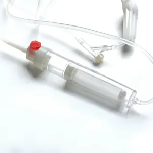 Wuzhou set pemberian infusi darah medis, produsen Tiongkok set transfusi darah sekali pakai aman steril dengan filter