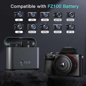 Chargeur rapide double USB C 18W pour batterie d'appareil photo NP-FZ100 compatible avec <span class=keywords><strong>Sony</strong></span> A7iii A7R <span class=keywords><strong>V</strong></span> A7R IV <span class=keywords><strong>Alpha</strong></span> A7C A9/A9S A6600A7R3 - Product Image 4