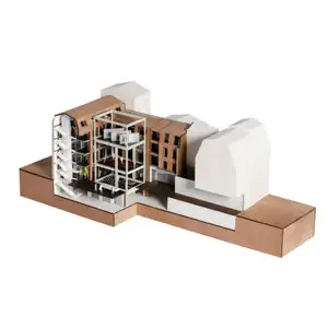 Modèle d'échelle architecturale professionnelle modèle de manoir d'appartement faisant le bâtiment immobilier 3d