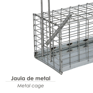 Trampa para Ratas, Jaula Metálica Completa de 21x10x10 cm - Product Image 3