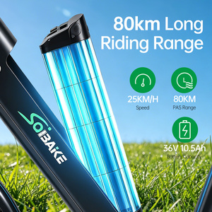 Vélo électrique de ville pour femmes EN15194 250W 36V 10.5Ah 700C, vélo électrique à cadre bas, 7 vitesses, frein à disque, selle large, garde-boue - Product Image 3