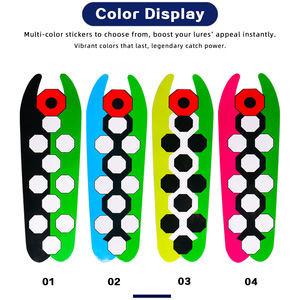 Pegatinas invisibles UV para cebo de pesca DIY, papel láser con escamas de calamar, PVC PET PE de alta transparencia, accesorios de pesca - Product Image 3