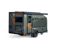 Caravane mobile légère tout-terrain 2025 en aluminium pour le camping et les voyages