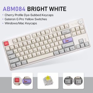 Teclado Mecánico Inalámbrico EPOMAKER <span class=keywords><strong>CIDOO</strong></span> ABM084 TKL, 2.4GHz USB, Interruptores Intercambiables en Caliente, Perilla RGB, para Juegos y Escritura, Compatible con Windows - Product Image 2