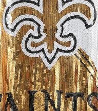 Новое поступление повседневное синее вечернее платье с блестками Dallas Saints Джерси с естественной талией - Product Image 4