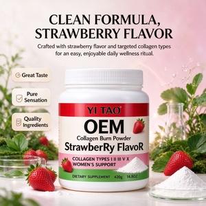 OEM/ODM Colágeno en Polvo Sabor Fresa, Múltiples Tipos de Colágeno I, II, III, V, X, Suplemento de Apoyo para la Belleza Femenina - Product Image 6