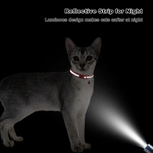 <span class=keywords><strong>Collar</strong></span> Reflectante Antipérdida para Gatos para Caminar de Noche con Soporte de Silicona Impermeable para AirTag, <span class=keywords><strong>Collar</strong></span> de Seguridad para Gatos - Product Image 2