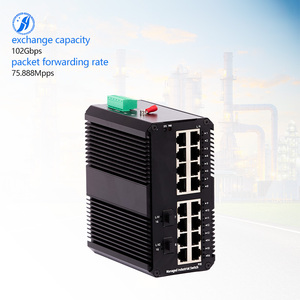 Công tắc Gigabit được Quản Lý <span class=keywords><strong>Web</strong></span> công nghiệp HUAYU: 2 cổng SFP & 16 Giao diện có dây, chống rung cho các hệ thống giao thông - Product Image 1