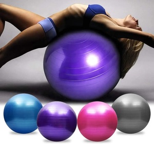 Ballon de yoga et de fitness anti-éclatement en PVC écologique, antidérapant, pour la grossesse et l'accouchement, avec pompe pour l'entraînement au yoga et au fitness - Product Image 4