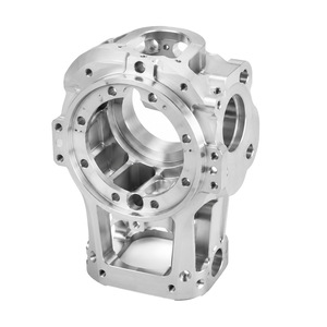 Boîtier de soupape en aluminium complexe usiné CNC 5 axes sur mesure par électroérosion à fil, collecteur robotisé creux multi-ports de précision - Product Image 1