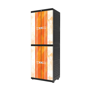 Discover the multifunctional Portable <b>Wardrobe</b> Long Door Cabinet, a sleek home <b>storage</b> <b>solution</b> designed to organize - Product Image 4