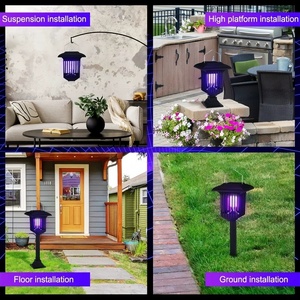 Lumière solaire de pelouse de LED de rendement élevé avec la lampe décorative puissante lampe solaire de massacre de moustique d'IP65 pour les espaces extérieurs de jardin - Product Image 6