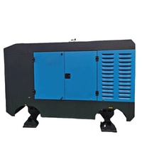 Compresseur d'air diesel mobile Compresseur d'air APCOM robuste 800-1500cfm Utilisation du compresseur pour le forage de puits d'eau