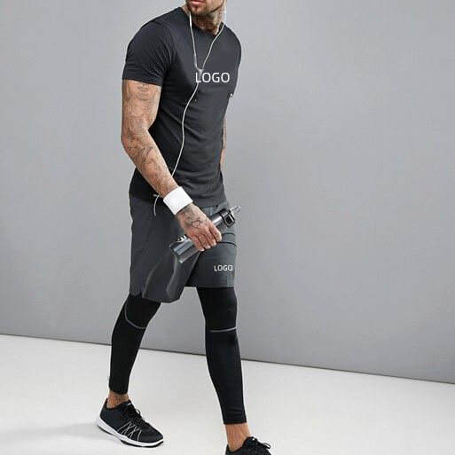Summer Men's Dryfit Short Sleeve T Shirts for Gym Fitness