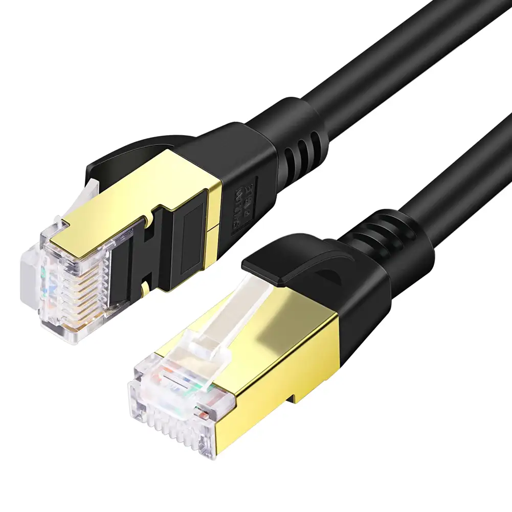 חתול 8 Ethernet כבל, גבוהה מהירות 40Gbps 2000Mhz SFTP LAN לאינטרנט חוטים תיקון כבל עם RJ45 מחבר עבור מודם, נתב, מחשב