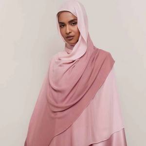 Listo para enviar Premium Ombre mujeres musulmanas 60g Modal Tie-dye bufanda Hijbs suave transpirable Hijabs - Product Image 6