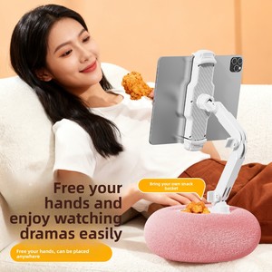 Cuscino Morbido in Peluche, Supporto per Tablet e Telefono con Vassoio per Snack, Utilizzabile a Letto o Divano per Guardare Serie TV - Product Image 3