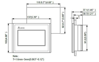 Delta DOP-107EG, Pantalla Táctil HMI de 7 Pulgadas, PLC Todo en Uno, 100% Nuevo y Original, en Stock, Gran Venta