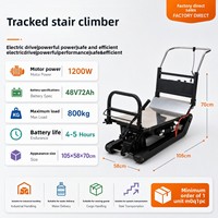 Chariot de livraison d'eau et de transport de marchandises, plateforme très maniable, monte-escalier électrique sur chenilles