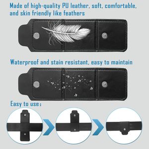 Wj 2 pièces clip de <span class=keywords><strong>ceinture</strong></span> de sécurité voiture ajusteur de <span class=keywords><strong>ceinture</strong></span> de sécurité Premium PU <span class=keywords><strong>cuir</strong></span> confort Auto épaule cou sangle positionneur verrouillage protecteur - Product Image 3