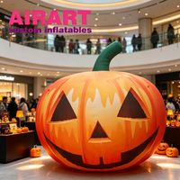 Décoration gonflable commerciale d'Halloween, Accessoire gonflable citrouille texturée, Citrouille gonflable dégradée
