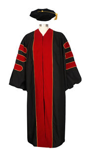 Abiti di laurea di dottorato Deluxe abito di laurea Phd e Tam - Product Image 2