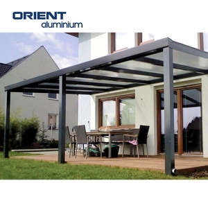 Panneaux solaires transparents de style moderne Pergola Patio persiennes automatiques Toit persienne Pergola en aluminium - Product Image 6