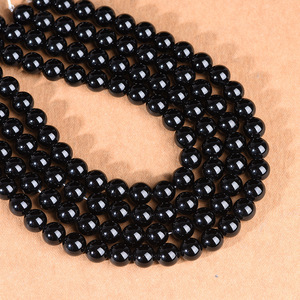 Hot Selling 4/6/8/10/12mm Smooth Strand Natural Round Rainbow <strong>Black</strong> Obsidian Loose Stone <strong>Beads</strong> Suitable for Jewelry Making - Product Image 6