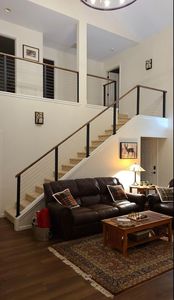 ステンレス鋼ケーブル階段手すり屋内装飾ワイヤー手すりポストデザイン - Product Image 3