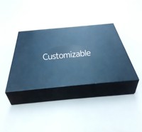 Boîte à bijoux coulissante en carton rigide, emballage cadeau fait main avec logo personnalisé, finition brillante et mate