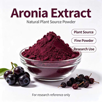 Chokeberry Fruit Extract Poeder 25% Anthocyanen Aronia Melanocarpa Natuurlijke Plantenpolyfenol voor Voedingssupplementen Voedingskwaliteit
