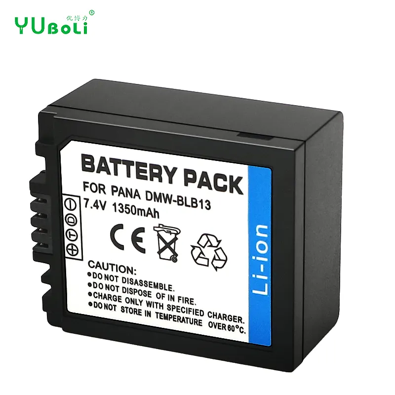 7.4V 1350mAh Li-ion Batterie DMW-BLB13 pour PANASONIC DMC-LX5 DMC-LX5GK DMC-LX7