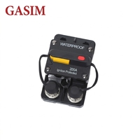 Interruptor de Circuito de CC de 48V E9C 250A con Pernos de 3/8'', Reinicio Manual, Impermeable IP67, para Camiones, Autocaravanas y Embarcaciones