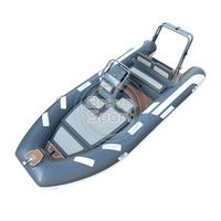Bateaux semi-rigides CE Luxury Extra Sundeck Double Deep V 480 16 pieds à coque en aluminium, en Hypalon
