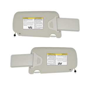 Nissan Sun Visor 96401-3SG8A Grey Pair Roof Mounted With <b>Light</b> For 2013-2019 Sentra - Product Image 3
