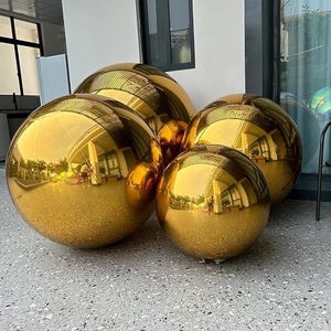 250Cm Lớn Bạc Đảng Trang Trí Nhựa Đầy Màu Sắc Bóng Trung Tâm Mua Sắm Bơm Hơi Khổng Lồ Vàng Gương Quả Bóng - Product Image 4