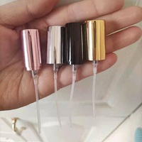 Vente en gros 13mm or noir ruban aluminium buse de parfum parfum pompe de pulvérisation tête de pulvérisation demi-couvercle buse pour bouteille