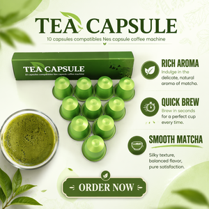 Cápsulas de Colágeno y Matcha en Polvo OEM, Cápsulas de Té Matcha al por Mayor - Product Image 5