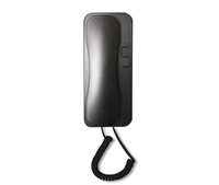Téléphone de porte avec interphone audio bidirectionnel noir, compatible avec les systèmes Vizit, Cyfral et Metacom