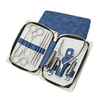 Coupe-ongles en acier inoxydable de haute qualité, kit de pédicure professionnel, kit de toilettage, ciseaux, limes, manucure et pédicure luxueux