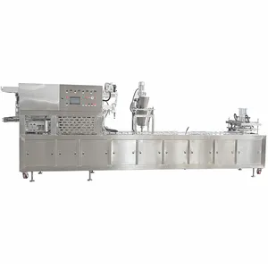 Multi-head Weigher Dosing Packing Breakfast Cereal Oats Granola Cranberry Cup Filling Sealing Machine