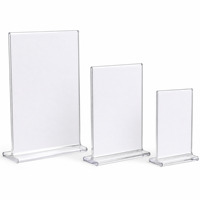 Support de Présentation en Acrylique Personnalisé en Forme de L ou de T pour Cartes de Table, Menus, Dépliants et Plaques – Fournisseur d'Usine OEM en Gros