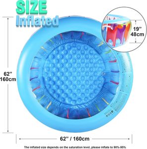 Piscina Inflable Redonda para Niños MAKE WAVES, de PVC Ecológico de 0.30mm de Grosor, Portátil, Impermeable, Fácil de Instalar, con Kit de Reparación - Product Image 6