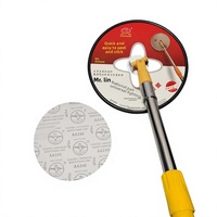 Disc Universele Aluminiumlegering 23CM Schuurpapierhouder Muurplamuur Slijpen Schuurframe Telescopische staaf Massaal Zelfklevend